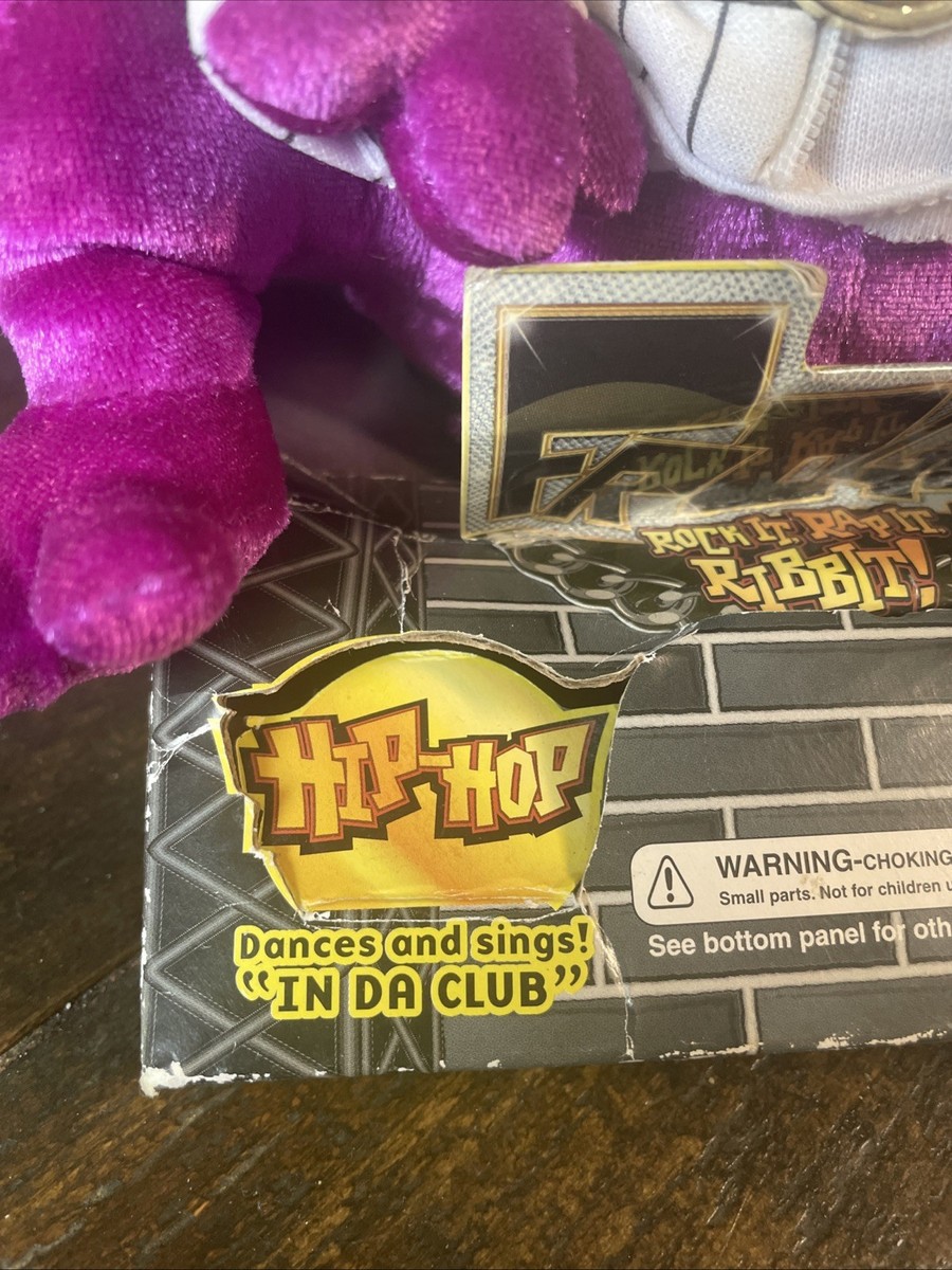 2005 Gemmy Frogz Hip-hop Dancing Frog 50 Cent in Da Club Rap It