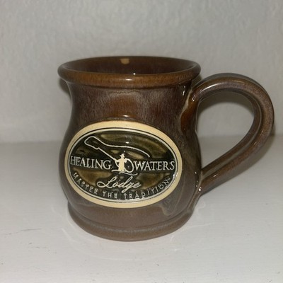 Healing Waters Lodge, Master The Tradition Mug Deneen Pottery Hand Thrown Brown