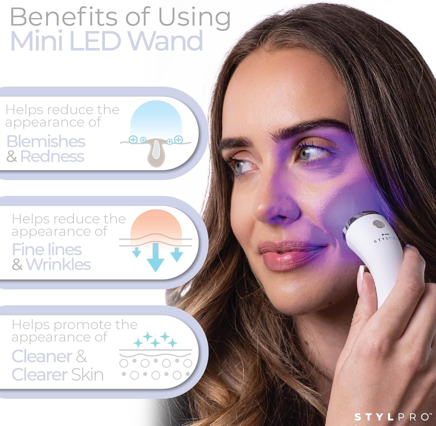 Bacchetta LED Luce Blu per Acne e Macchie: Risultati Professionali - 3