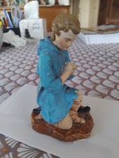 Santon Devineau Jeune berger agenouillé Taille6.H.13cms