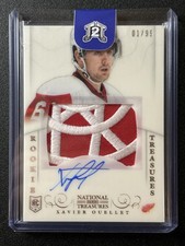 2013-14 Panini National Treasures Rookie TOP PATCH Auto /99 Xavier Ouellet