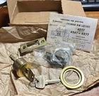 SARGENT 4267 Dull Brass Enamel EAB 1-32865 Cylinder Rim Latch w/2 OEM Keys - NOS