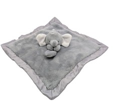 Carter's Gray Elephant Plush Lovey Security Blanket Satin Trim 14" 2023
