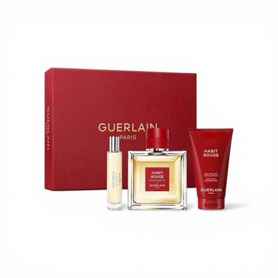 Guerlain Habit Rouge Eau de Toilette Geschenkset 100ml Duschgel Made in France