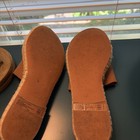 Abercrombie & Fitch Women 6.5 Brown Faux Suede Espadrille Slide Sandals Slip-on — photo 4