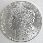 1921-P Morgan Silver Dollar $1 Final Year High Grade 90% Silver Raw
