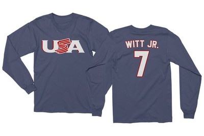 USA 2026 World Baseball Champions Witt 7 Two-Sided Long Sleeve T-Shirt