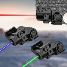 Compact Red/Green/Blue Laser Sight With USB Rechargeable Picatinny Rail Pistol