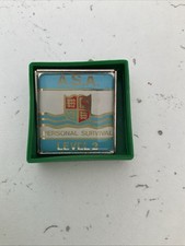 Vintage Asa Personal Survival Level 2 Pin Badge mint condition 