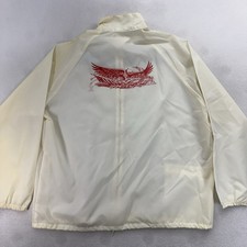 Vtg 90s Hilton Hotel Windbreaker Jacket Americana Distressed USA Made XL