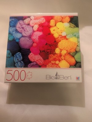 Big Ben 500 Piece Jigsaw Puzzle Rainbow Yarns Complete #001
