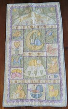 Trapunta Neonato Multicolore Cotone Patchwork Fatto a Mano Culla Coperta Asilo 38x42 in