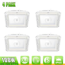 4X 100W LED Canopy Light Outdoor Gas Station Light Adjustable 3000K, 4000K,5000K