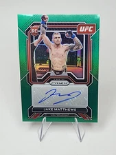 2023 Prizm - Superstar Autographs #SA-JMT Jake Matthews (RC) (AU) Green Prizm