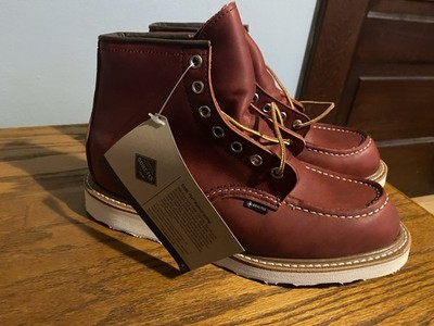 Red Wing Classic Moc Toe Heritage Boot #8864 Gore-Tex (Oro Russet) 7 D