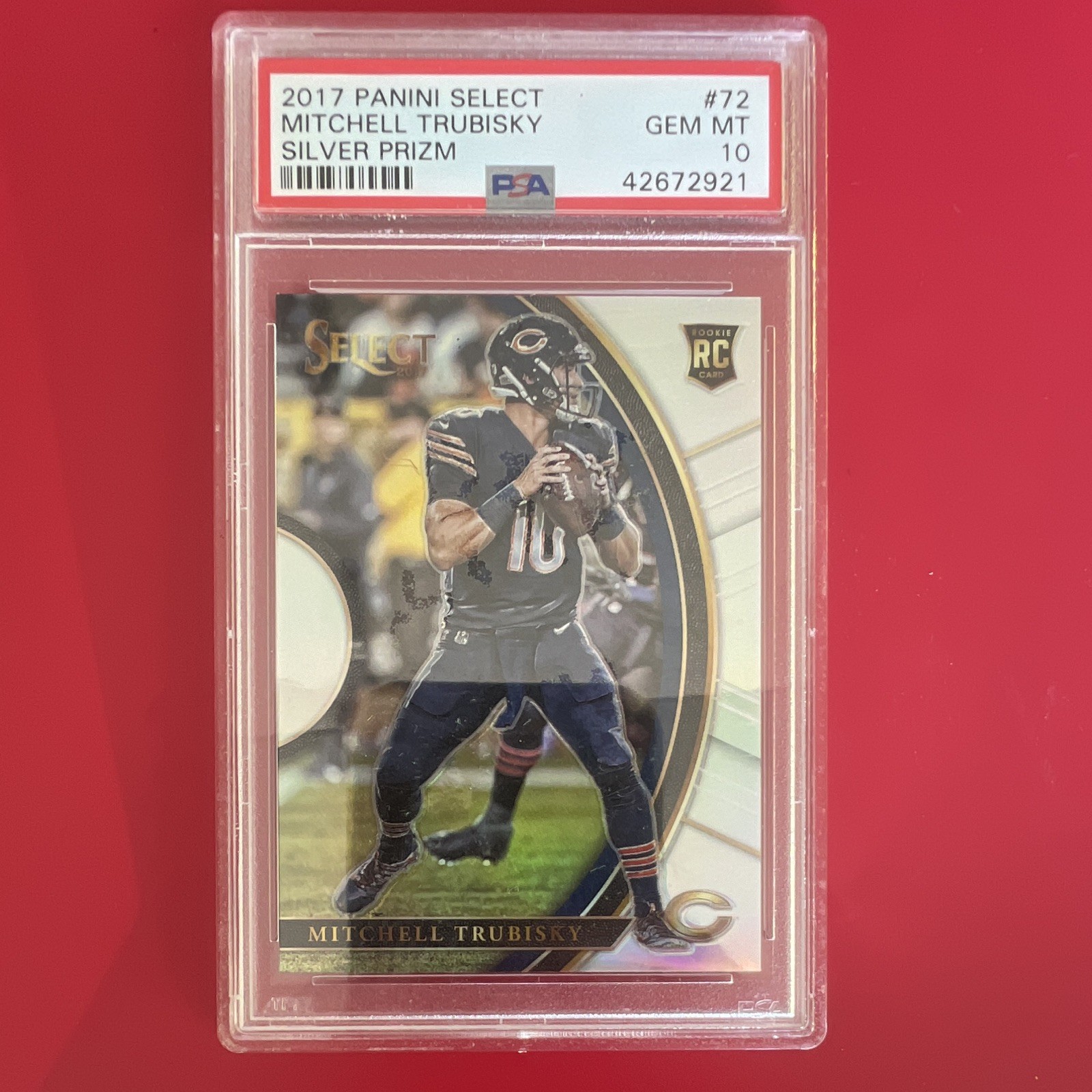 Mitchell Trubisky Panini Select #72 Silver