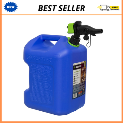 #ad Scepter 5 Gallon SmartControl Kerosene Fuel Container Can Blue Spill Proof $28.99