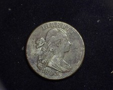 HS&C: 1803 Draped Bust Large Cent Slight pitting. XF - US Coin