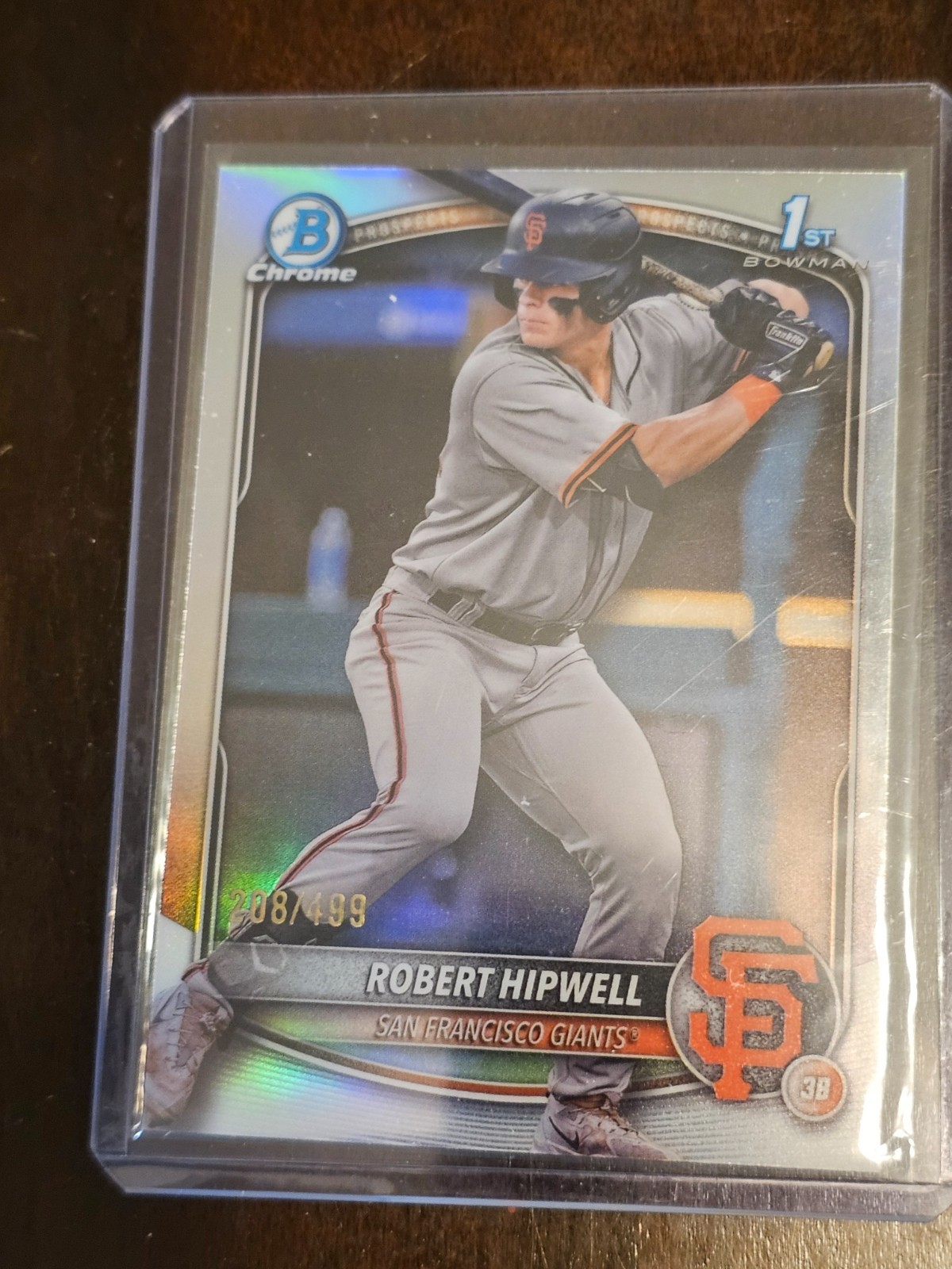 2025 Bowman Chrome Robert Hipwell 1st Bowman Refractor Autographs /499 RC