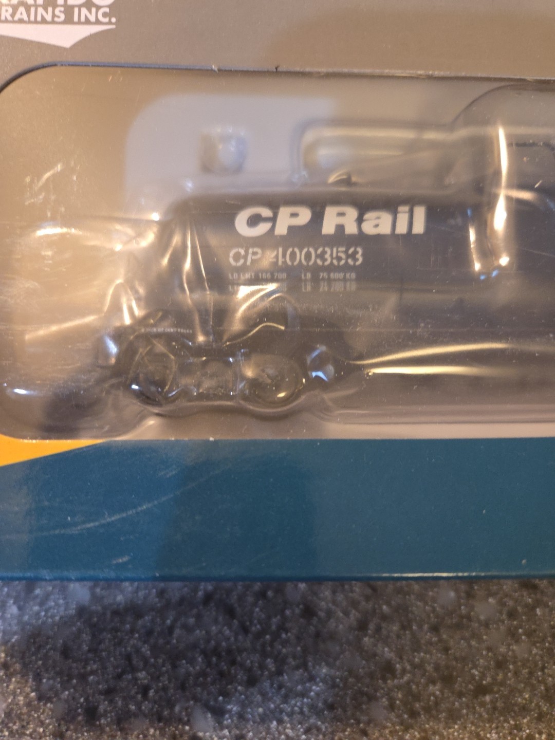 Rapido Trains Inc.  C.P. Rail# 400353. HO Tank Car- Brand New In Original Box