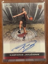 2025-26 Topps Chrome - Autograph Issue Rookies Kasparas Jakucionis #TAUR2-KJ