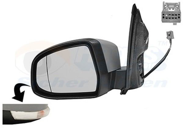 VAN Wezel AußEnspiegel Hagus 1866807 FüR Ford Focus Komplettspiegel AsphäRisch 2-image