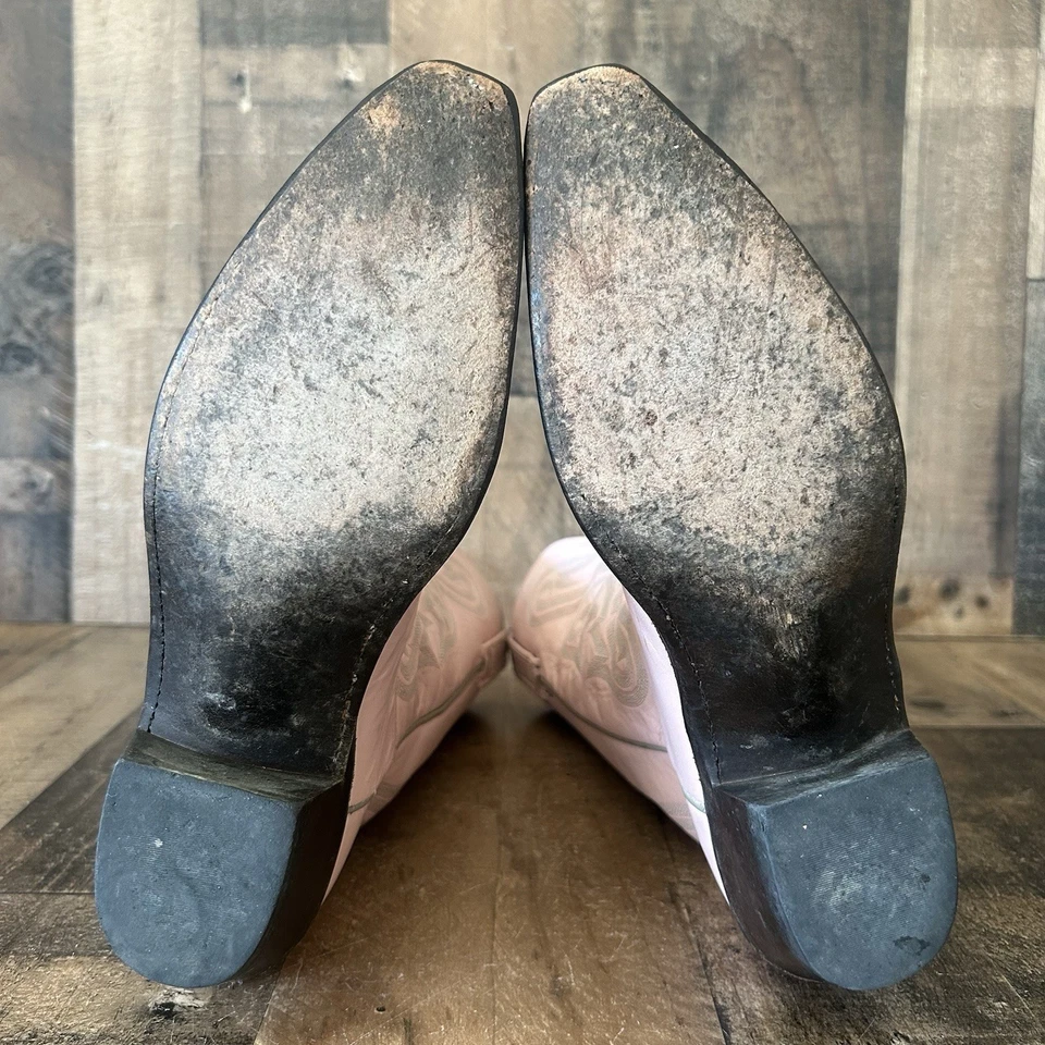 Botas de Vaquero del Oeste Lucchese N4531 Rosa 1883 para Mujer 8 B Foto 3 de 4