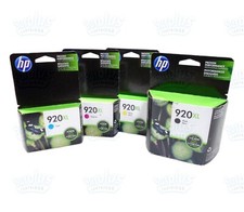 4PK Genuine HP 920XL Black  Color Inks OfficeJet 6000 6500 7000 7500-Retail Box