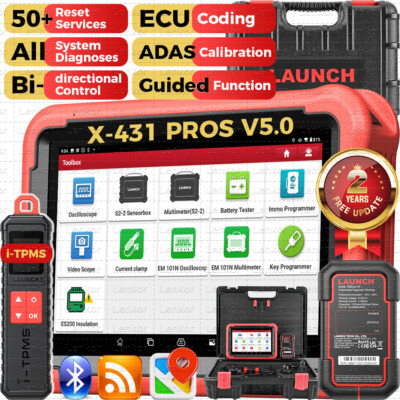 Launch X-431 PROS V5.0 Diagnostic Tool Diagnose TPMS Supports CANFD and DOIP