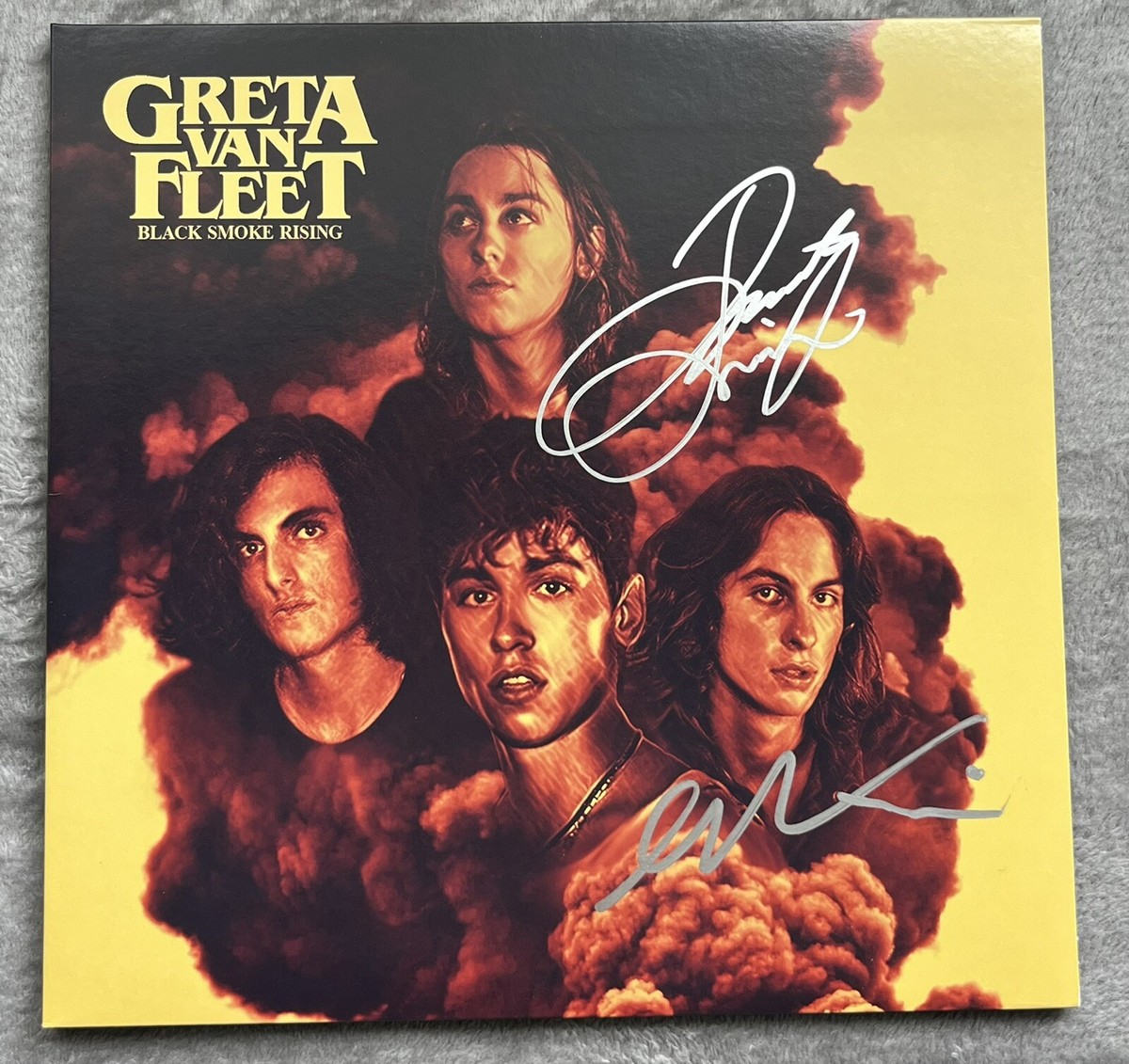 GRETA VAN FLEET SIGNED AUTOGRAPH ALBUM VINYL RECORD BLACK