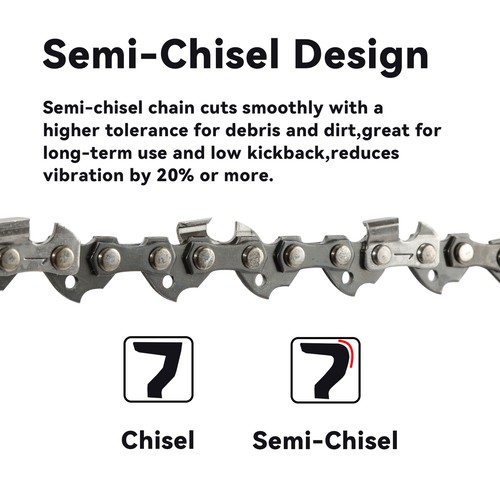 14" Chainsaw Saw Chain Blade 3/8" LP 050" 52DL for Harbor Freight 64497