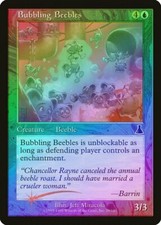 Bubbling Beebles FOIL Urza's Destiny HEAVILY PLD Blue Common MAGIC CARD ABUGames