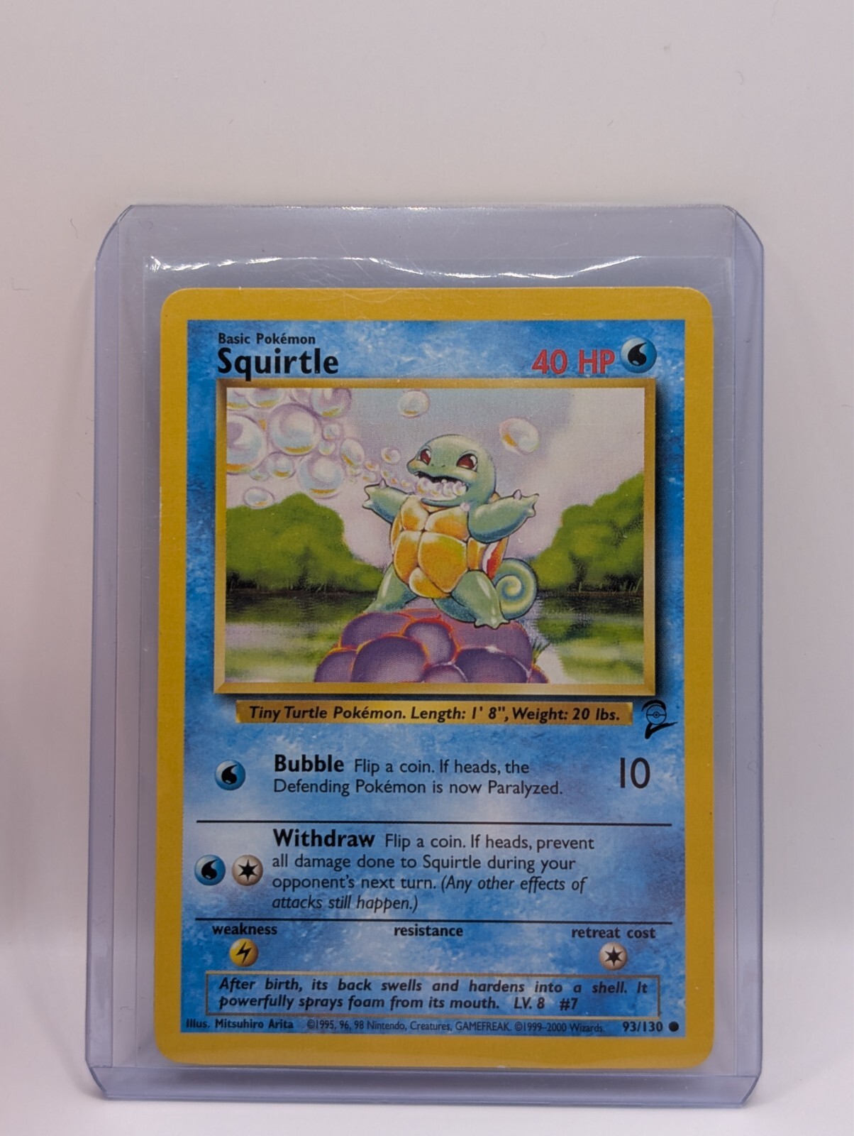 Squirtle - 93/130 - Base Set 2  - LP - Pokémon Card