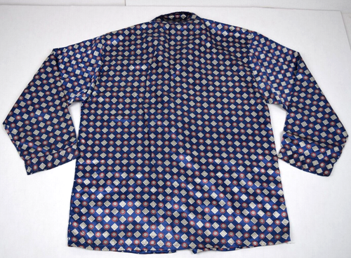 Vintage Pajama Set Caier Size M/L 50s Satin Diamonds Medallions Cobain Special - Picture 5 of 19