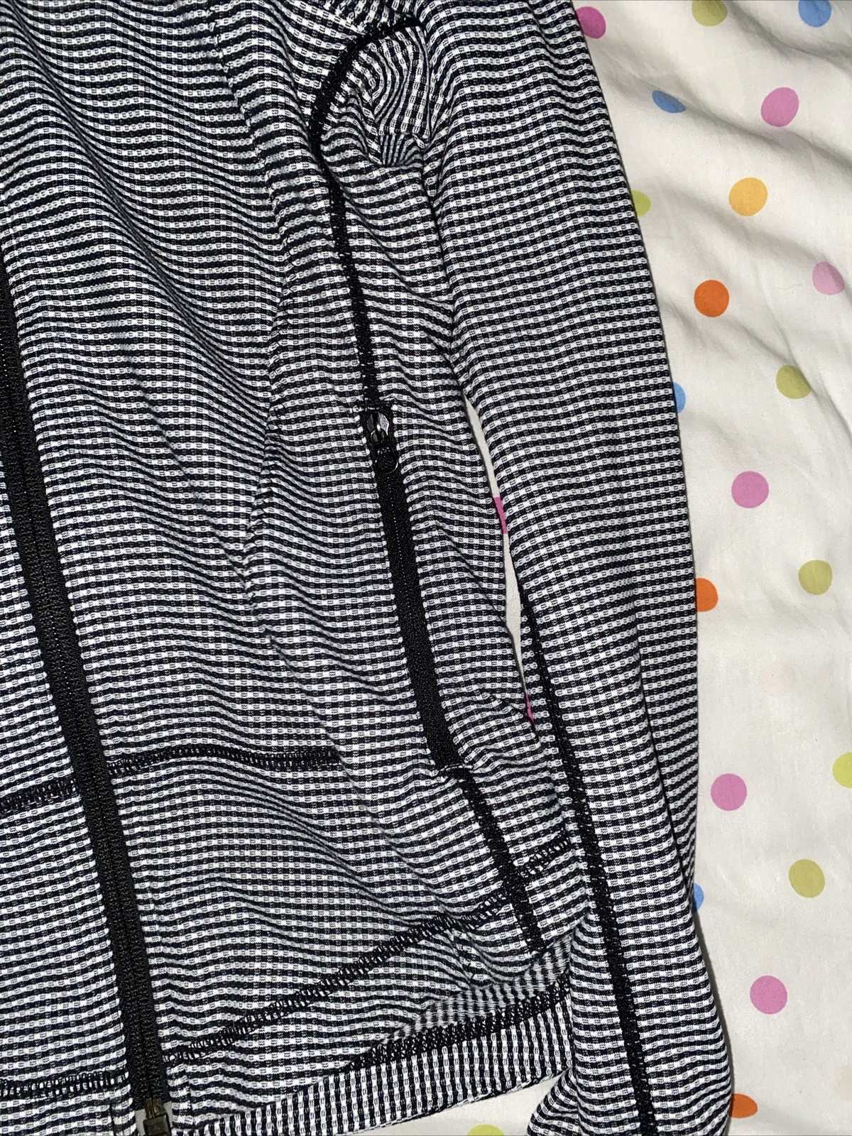 Lululemon Forme Full Zip Fitted Jacket, StripBlac… - image 3