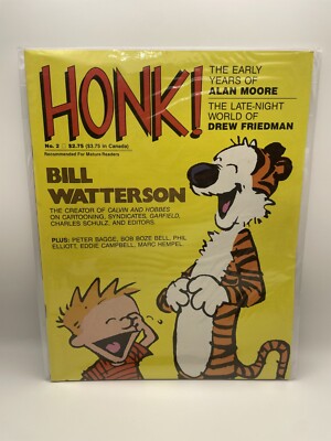 Vintage 1987 Honk! Magazine: No. 2 (1st. Alan Moore Interview) No tears
