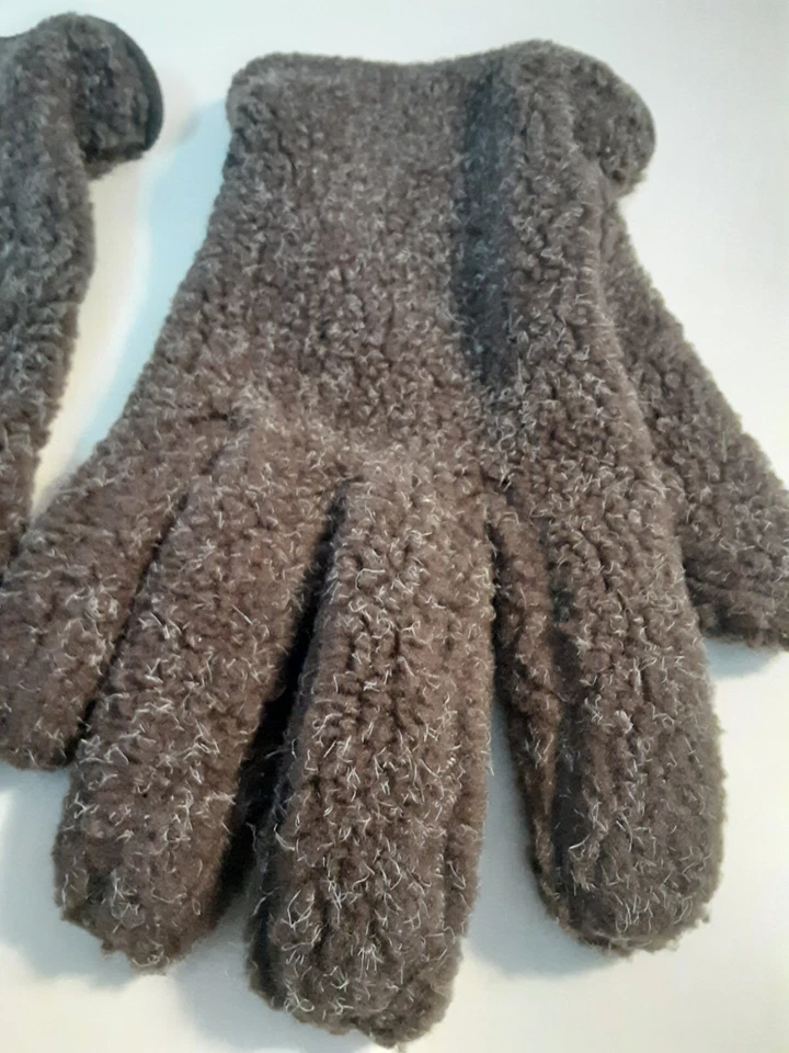 J Crew 手套男式 XL 码棕色 Shepra 聚酯衬里舒适 RN#77388 — 第 2/4 张图片