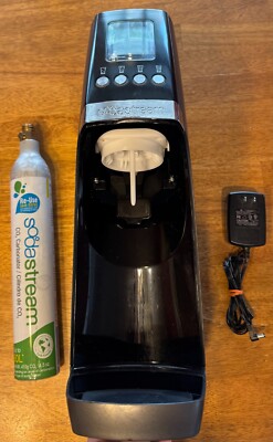 SodaStream Revolution Sparkling Water Machine Maker RVLTN001, w/CO2 & power cord