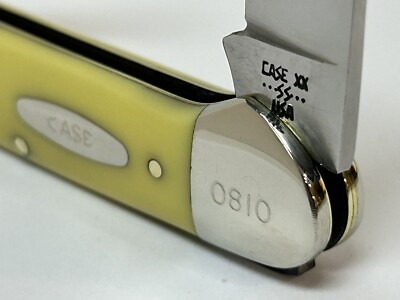 VINTAGE CASE XX CHEROKEE HERITAGE FIVE KILLER KNIFE YELLOW CANOE