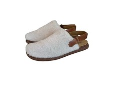 Born Real Shearling Fur Upper Cozy Slide Slip On Slipper Sandal 9