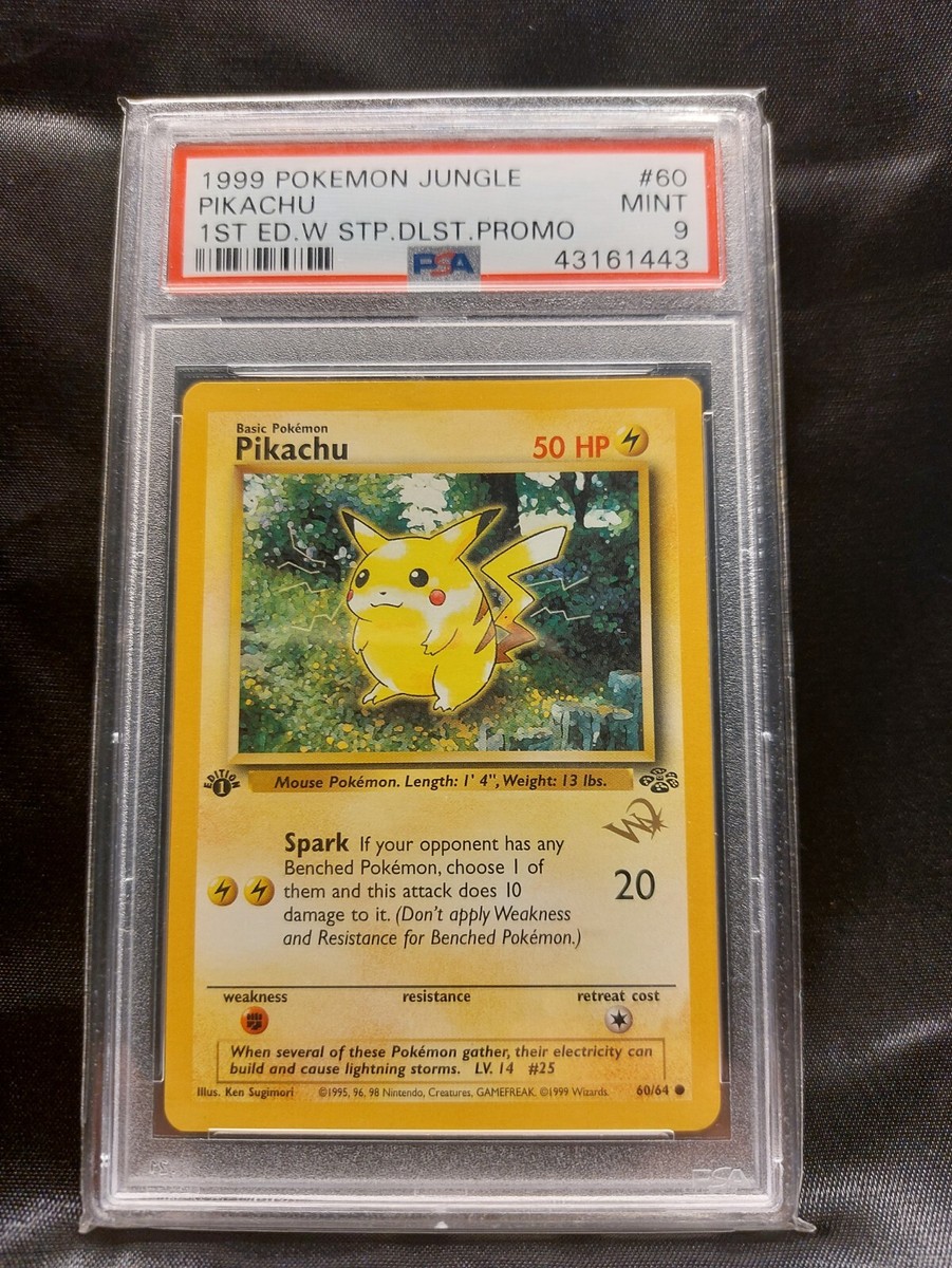 1999 POKEMON JUNGLE PIKACHU NO. 60/64 1 ST ED. JUNGLE DUELIST W