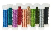 FILO METALLICO DECORATIVO COLORE VERDE OLIVA - DIAM. 0,3 - MT. 10 - 1 PEZZO