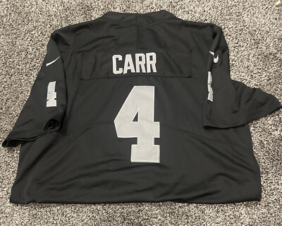 Ice Cube Signed Derek Carr Black Las Vegas Raiders Jersey AUTO BAS