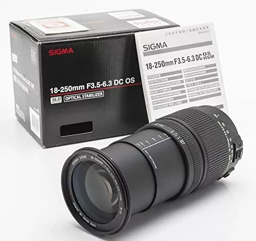 Sigma 18-250mm F3.5-6.3 DC OS HSM NA Zoom lens for Nikon 880306