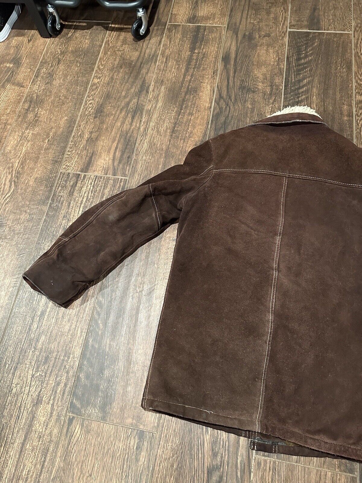 Vintage Cooper Suede Leather Sherpa Lined Western… - image 13