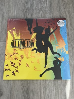 ALL TIME LOW So Wrong Its Right LP Black In Yellow With Blue Red Splatter Vinyl