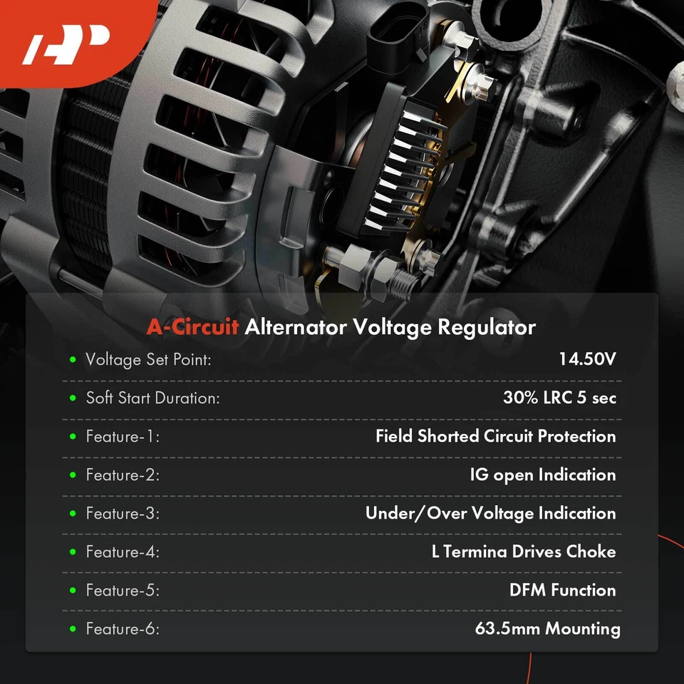 A-Premium Alternator Regulator for Mini Cooper 02-08 Suzuki Grand Vitara 2005 - Image 2 of 4