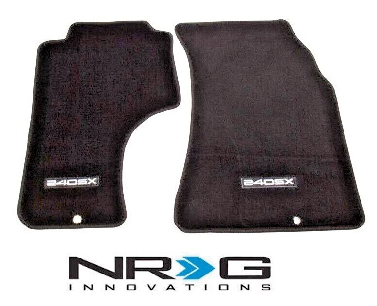NRG FMR 240 Floor Mats fits 89 98 Nissan 240SX 240SX Logo