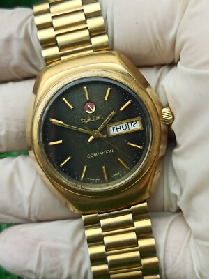 ORIGINAL RADO COMPANION WATCH AUTOMATIC 70s SWISS RARE GOLD PLATED
