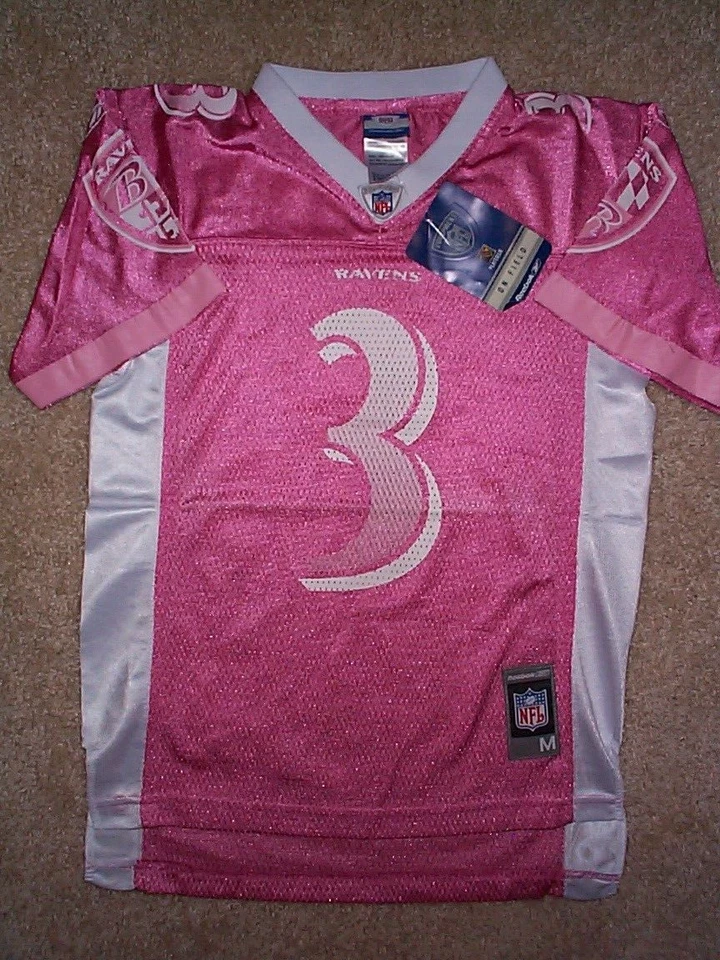Camiseta deportiva REEBOK Baltimore Ravens MATT STOVER nfl ROSA juvenil *NIÑAS* (m-mediana) Foto 2 de 2